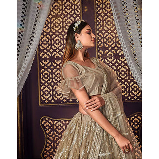 Heavy Soft Net Fabric Lehenga Choli With thread, Sequence and embroidery work ClothsVilla