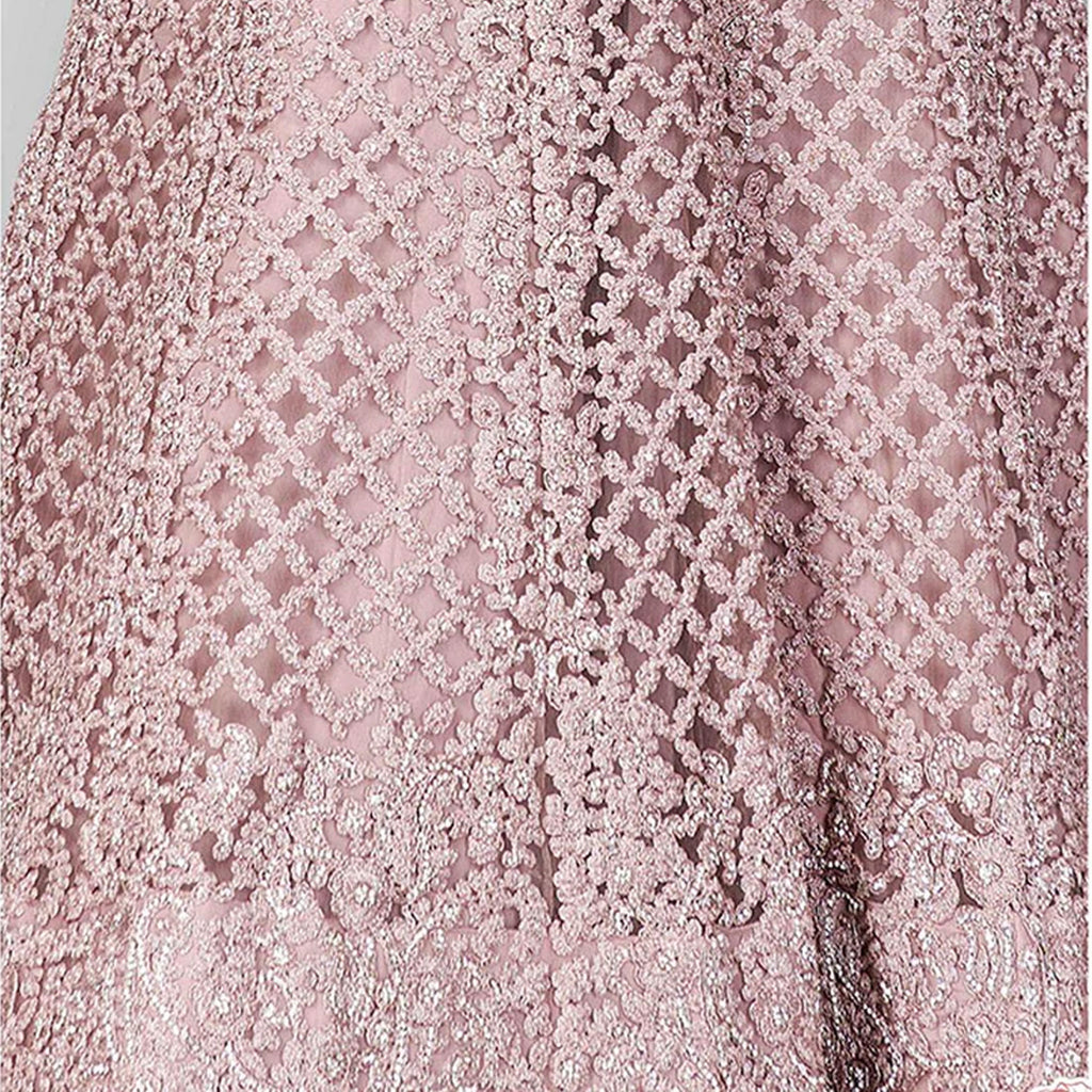 Pastel Purple Lehenga Choli in Soft Net with Thread Sequence and Zari Work ClothsVilla