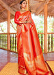 Load image into Gallery viewer, Scarlet Red Woven Kanjivaram Saree:Limited Edition Clothsvilla