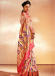 Load image into Gallery viewer, Salmon Pink Woven Banarasi Paithani Silk Saree Clothsvilla