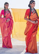 Load image into Gallery viewer, Salamander Orange Soft Silk Woven Kanjivaram Saree : Special Edition Clothsvilla