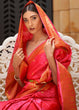 Load image into Gallery viewer, Hot Pink Woven Kanjivaram Silk Saree : Top Pick Clothsvilla