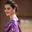Load image into Gallery viewer, Snappy Purple Soft Banarasi Silk Saree With Supernal Blouse Piece Shriji
