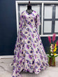 Load image into Gallery viewer, Designer White Color Floral Printed Gown Clothsvilla