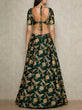 Load image into Gallery viewer, Adorable Dark Green Colored Bridal Wear Designer Embroidered Lehenga choli ClothsVilla