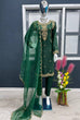 Load image into Gallery viewer, Green Color Embroidery Coding Dori Work Silk Salwar Suit Clothsvilla