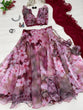 Load image into Gallery viewer, Maroon Color Digital Printed Organza Lehenga Choli