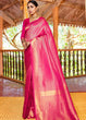 Load image into Gallery viewer, Hot Pink Woven Kanjivaram Saree:Limited Edition Clothsvilla