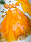 Outstanding Yellow Color Organza Lehenga Choli