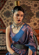 Load image into Gallery viewer, Royal Blue Copper Zari Handloom Weaving Silk Saree Clothsvilla