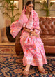 Load image into Gallery viewer, Carnation Pink Banarasi Jamawar Woven Silk Saree Clothsvilla