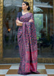 Load image into Gallery viewer, French Navy Blue Banarasi Jamawar Woven Silk Saree : Top Pick Clothsvilla