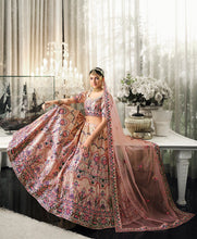 Load image into Gallery viewer, Wedding Wear Peach Sequence Embroidered Work Lehenga Choli Clothsvilla