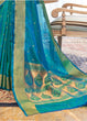 Load image into Gallery viewer, Cerulean Blue Ultra Soft Kanjivaram Silk Saree with Zari  Border and Pallu Clothsvilla