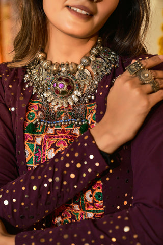 Traditional Wear Purple Color Navratri Special Lehenga Choli Clothsvilla