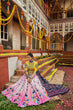 Load image into Gallery viewer, Navratri Special Pink With Green Digital Printed Traditional Lehenga Choli Clothsvilla