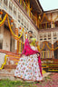 Navratri Special White With Green Digital Print Traditional Lehenga Choli Clothsvilla