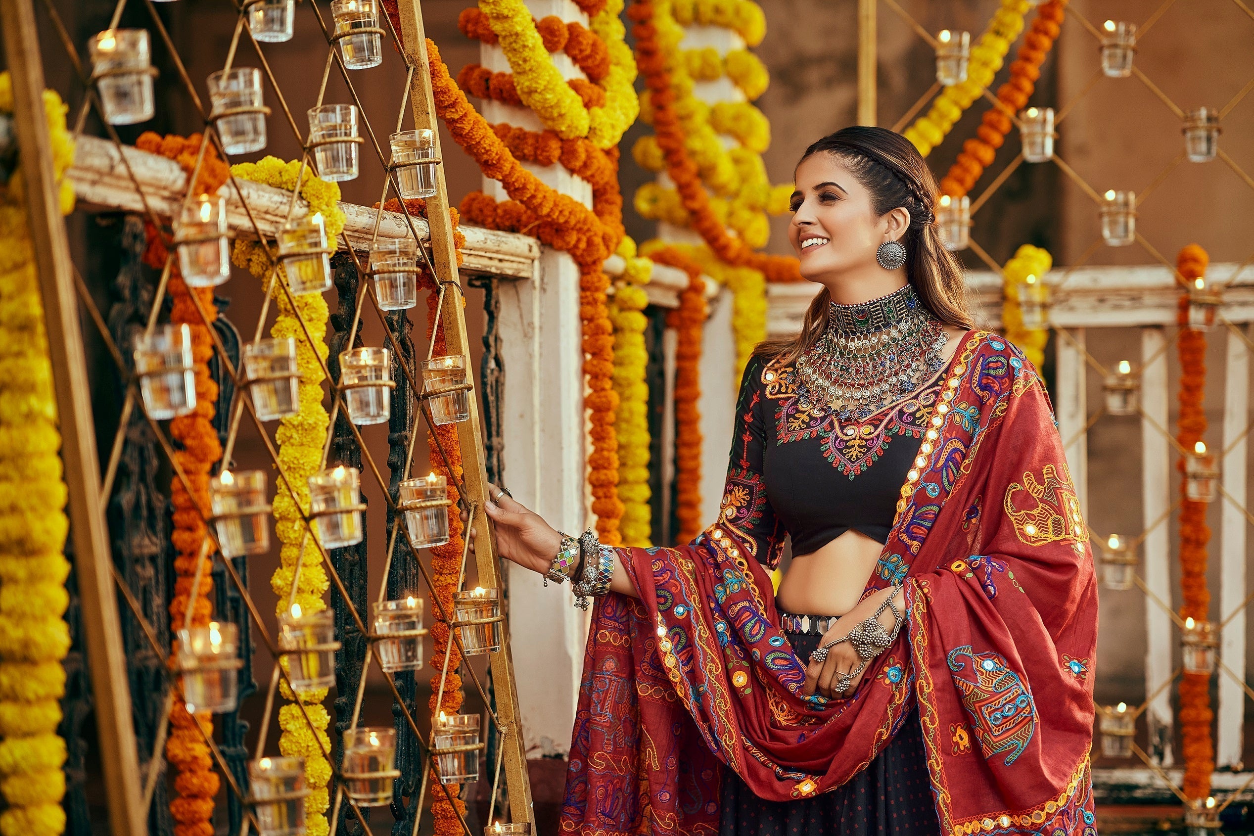 Navratri Special Black Color Digital Print Traditional Lehenga Choli Clothsvilla
