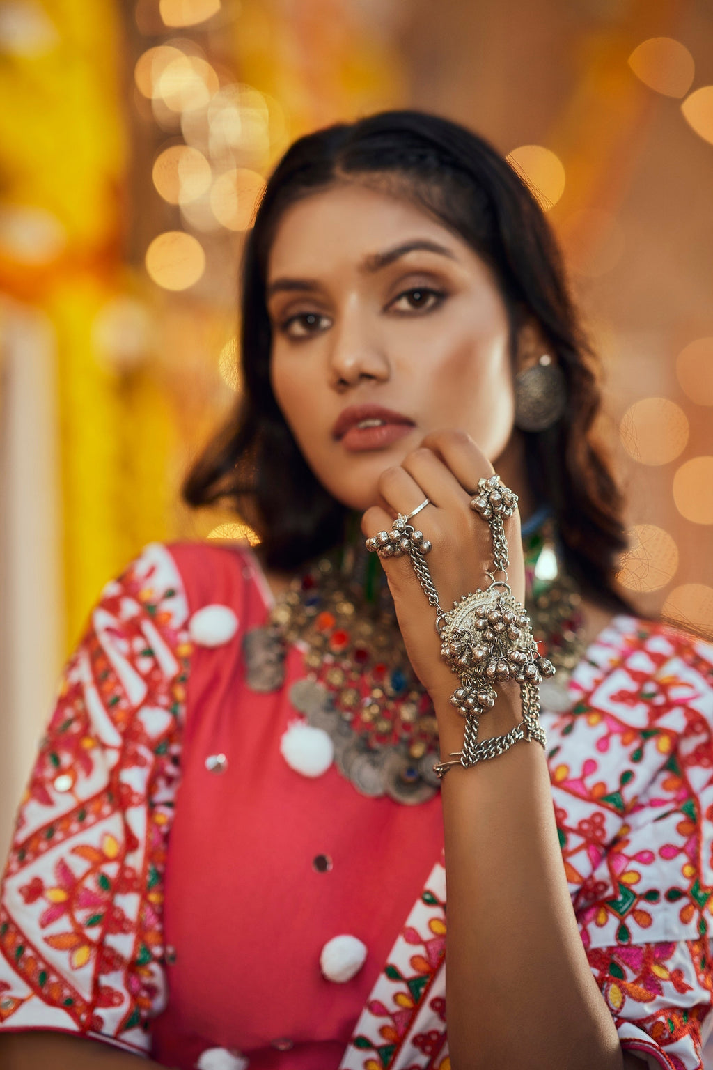 Navratri Special Black With Deep Pink Digital Print Traditional Lehenga With Koti Clothsvilla