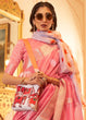 Load image into Gallery viewer, Rouge Pink Zari Woven Soft Tissue Silk Saree Clothsvilla