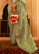 Load image into Gallery viewer, Pear Green Zari Woven Soft Tissue Silk Saree Clothsvilla