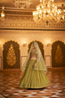 Load image into Gallery viewer, Party Wear Olive Green Color Sequence Embroidered Work Lehenga Choli Clothsvilla