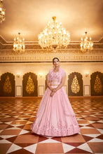 Load image into Gallery viewer, Party Wear Pink Color Sequence Embroidered Work Lehenga Choli Clothsvilla