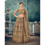 Gold Soft Net Lehenga Choli with thread and sequins work ClothsVilla