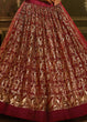 Load image into Gallery viewer, Maroon Soft Net Designer Lehenga Choli with overall Sequins work Clothsvilla