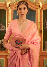 Load image into Gallery viewer, Mauvelous Pink Handloom Weave Banarasi Silk Saree Clothsvilla