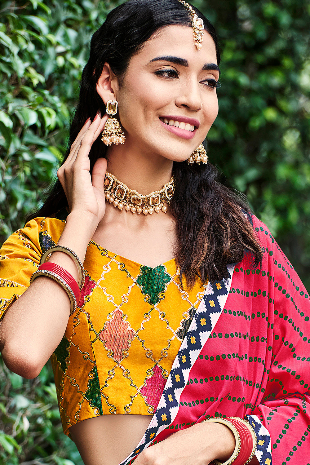 Amazing Yellow Sequins Embroidered Silk Lehenga Choli ClothsVilla