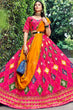 Load image into Gallery viewer, Stunning Dark Pink Sequins Embroidered Silk Lehenga Choli ClothsVilla