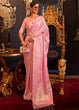 Load image into Gallery viewer, Carnation Pink Designer Satin Silk Saree Clothsvilla