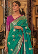 Load image into Gallery viewer, Jade Green Zari Woven Tussar Silk Saree Clothsvilla