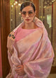 Load image into Gallery viewer, Vivid Pink Woven Banarasi Silk Saree with Sequins work Clothsvilla