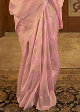 Load image into Gallery viewer, Vivid Pink Woven Banarasi Silk Saree with Sequins work Clothsvilla