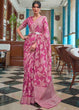 Load image into Gallery viewer, Magenta Pink Chikankari Weaving Silk Saree Clothsvilla