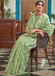 Load image into Gallery viewer, Pastel Green Chikankari Weaving Silk Saree Clothsvilla