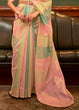 Load image into Gallery viewer, Pink Multicolour Woven Organza Silk Saree Clothsvilla