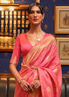 Load image into Gallery viewer, Brink Pink Designer Satin Silk Saree Clothsvilla