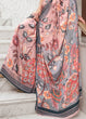 Load image into Gallery viewer, Sweet Pink Digital Floral Printed Crepe Silk Saree Clothsvilla