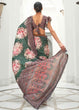 Load image into Gallery viewer, Opal Green Digital Printed Crepe Silk Saree Clothsvilla