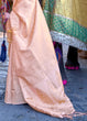 Load image into Gallery viewer, Blush Pink Soft Handloom Weave Kanjivaram Silk Saree Clothsvilla
