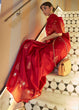 Load image into Gallery viewer, Rufous Red Copper Zari Woven Tussar Silk Saree Clothsvilla