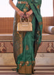 Load image into Gallery viewer, Bottle Green Copper Zari Woven Tussar Silk Saree Clothsvilla
