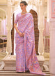 Load image into Gallery viewer, Bright Lilac Purple Banarasi Jamawar Woven Silk Saree Clothsvilla