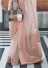 Load image into Gallery viewer, Lace Pink Woven Designer Silk Saree Clothsvilla