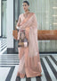 Lace Pink Woven Designer Silk Saree Clothsvilla