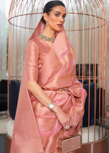 Load image into Gallery viewer, Shades Of Pink Lehariya Handloom Weaving Organza Silk Saree Clothsvilla