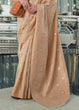 Load image into Gallery viewer, Shades Of Brown Lucknowi Chikankari Weaving Silk Saree Clothsvilla